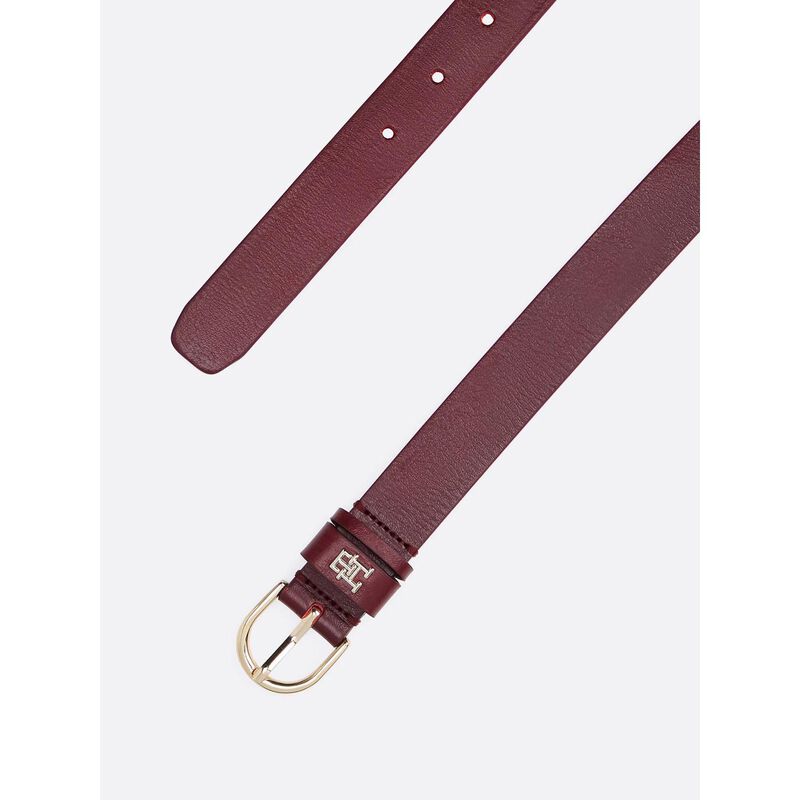 Tommy Hilfiger Essential TH Monogram Leather Belt image number 1
