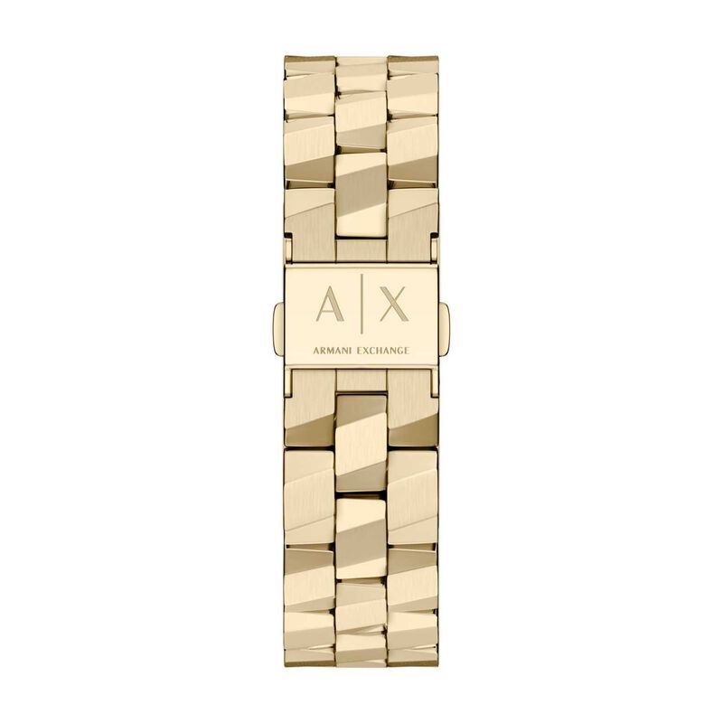 Armani Exchange Two-Hand Gold-Tone Stainless Steel Watch image number 1