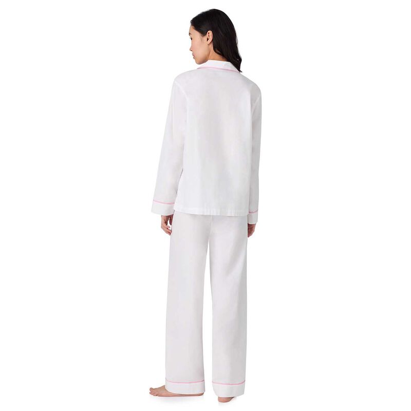 Lauren Ralph Lauren Cotton Herringbone L/S Notch Collar Pajama Set image number 1