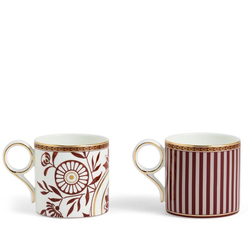 Wedgwood Red Splendour Mug 270ml Set of 2 image number 2