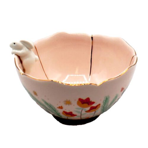 House Of Disaster Secret Garden Rabbit Bowl