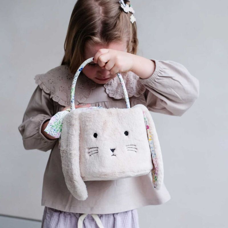 Mimi & Lula Fluffy Easter Basket Beige image number 1