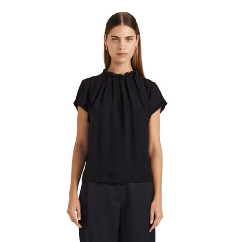SABA Willa High Neck Ss Top