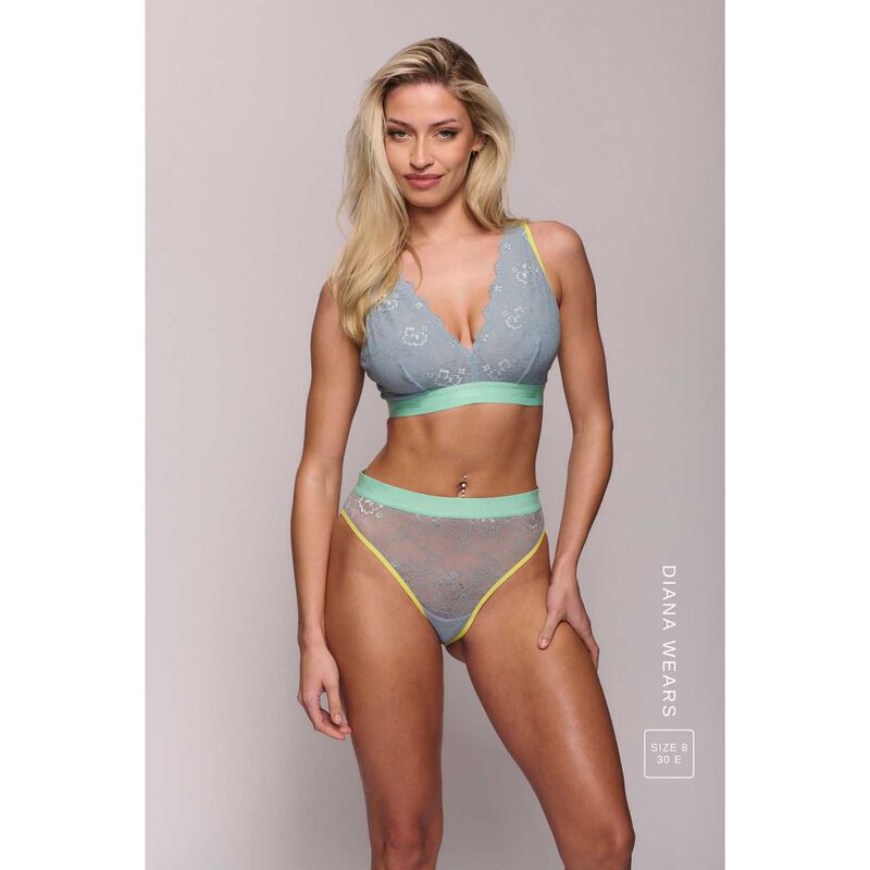 Lemonade Dolls Signature Lace Fuller Cup Bralette - Trilogy Denim image number 1