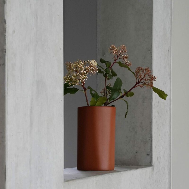 Città Fossil Vase Brick Small 12x20cm image number 1