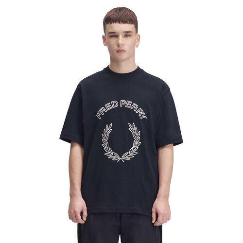 Fred Perry Tartan Appliqu&eacute; T-Shirt