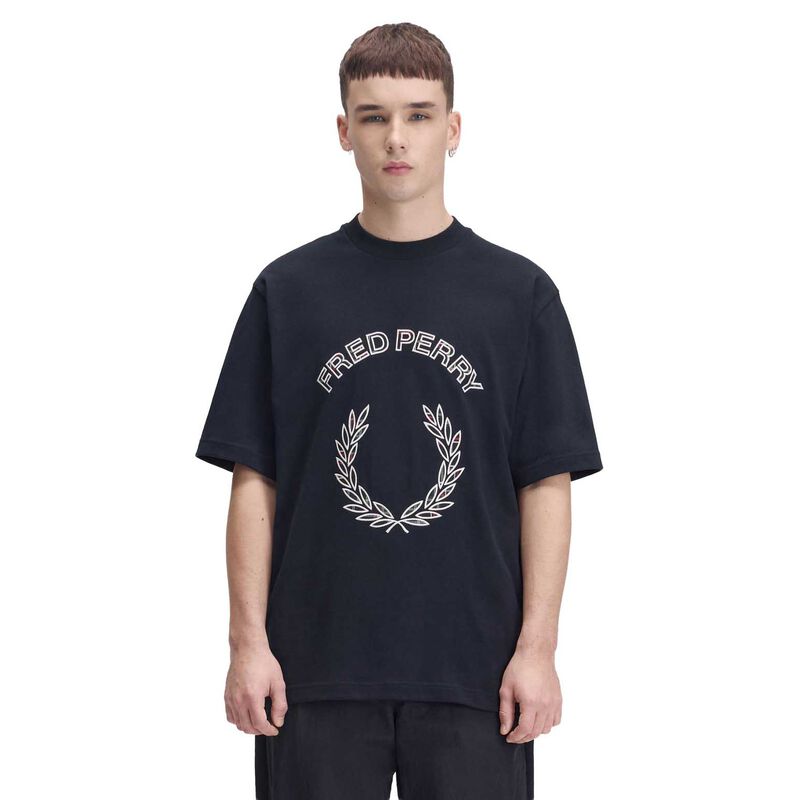 Fred Perry Tartan Appliqu&eacute; T-Shirt image number 0