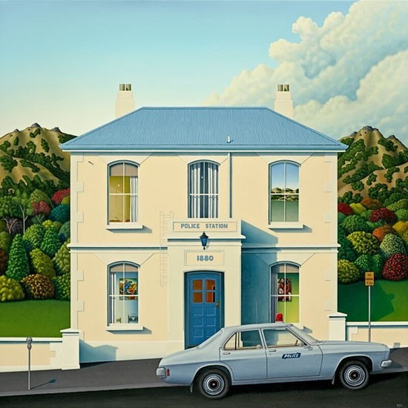 Hamish Allan Cops & Robbers Matted Print image number 0