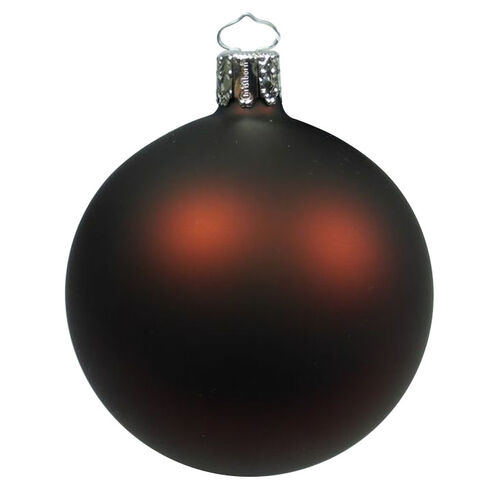 Ballantynes Season Bauble, Brown Matt Uni