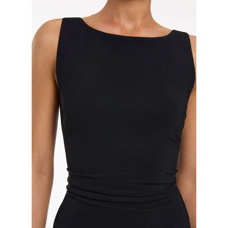 Jets Boat Neck One Piece Black image number 2
