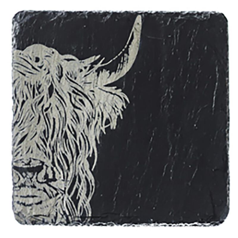 Selbrae House Single Coaster - Highland Cow image number 0