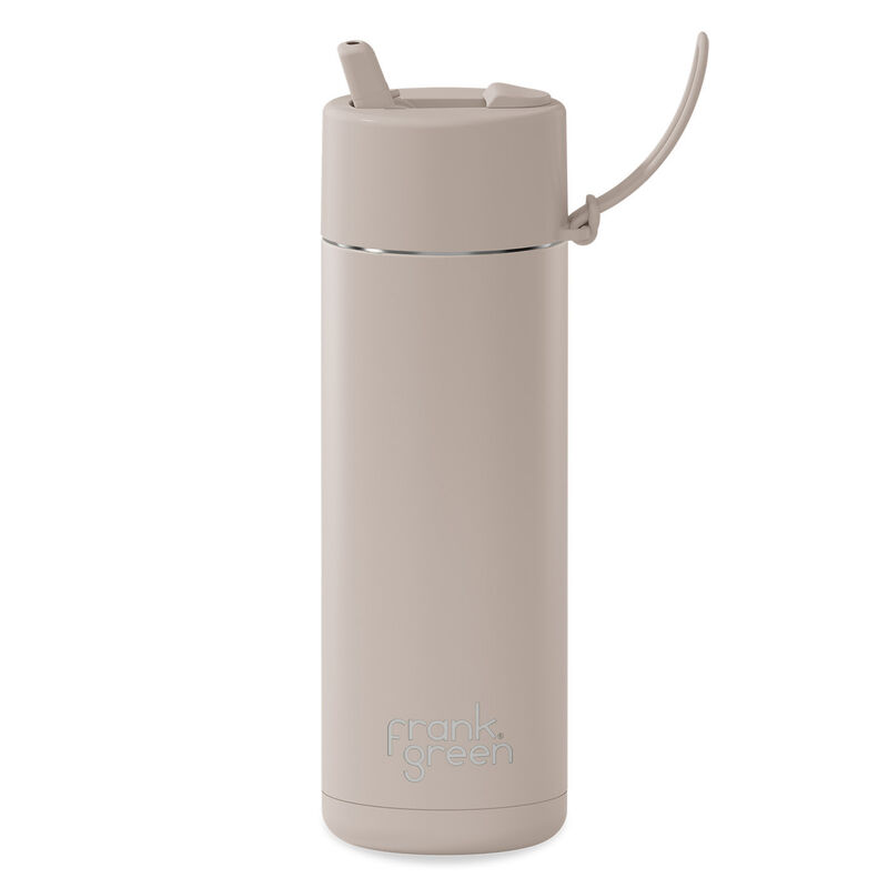 frank green 20oz Reusable Bottle with Flip Straw Lid Moon Dust image number 0