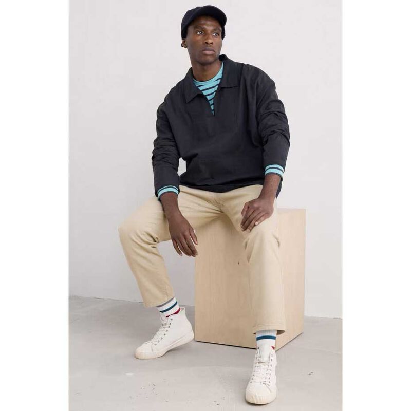 Seasalt Cornwall Mens Sailor Shirt Breton Surf image number 3