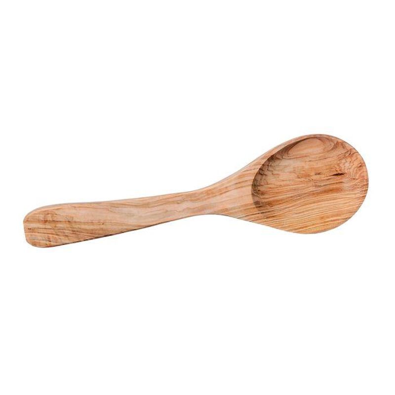 Selbrae House Olive Wood Large Serving Spoon image number 0