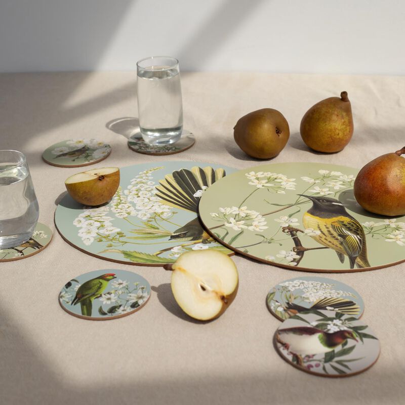 Birds & Botanicals Of NZ Set Of 6 Coasters image number 3