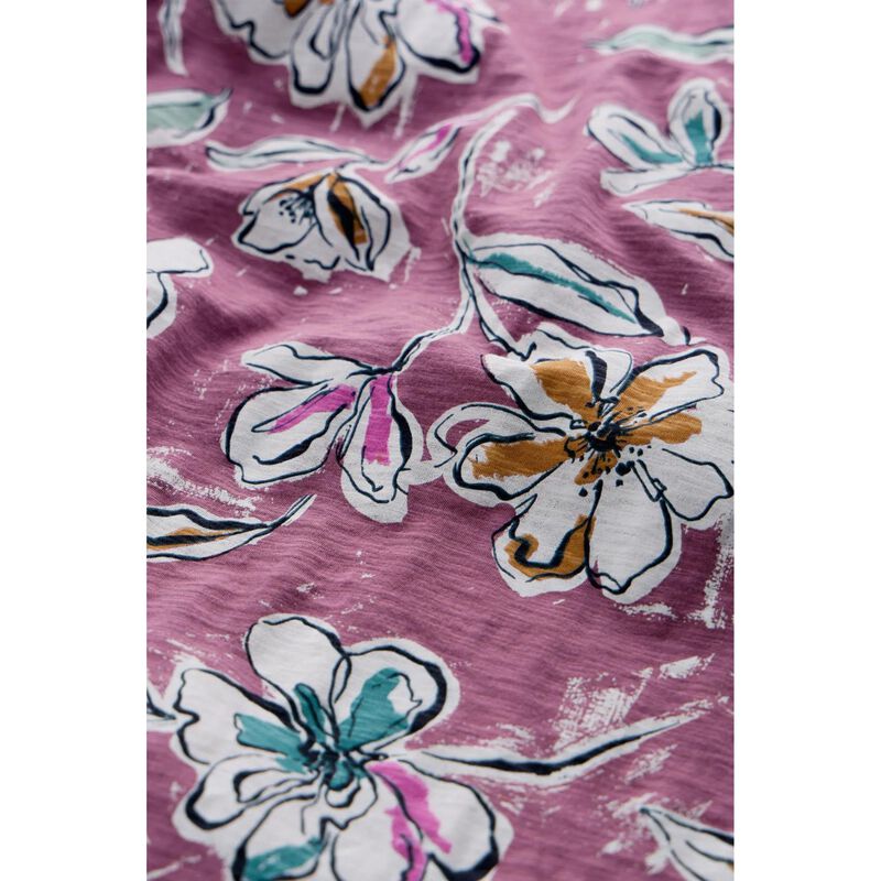 Seasalt Cornwall Shelter Bay Dress Linework Floral Heather image number 2