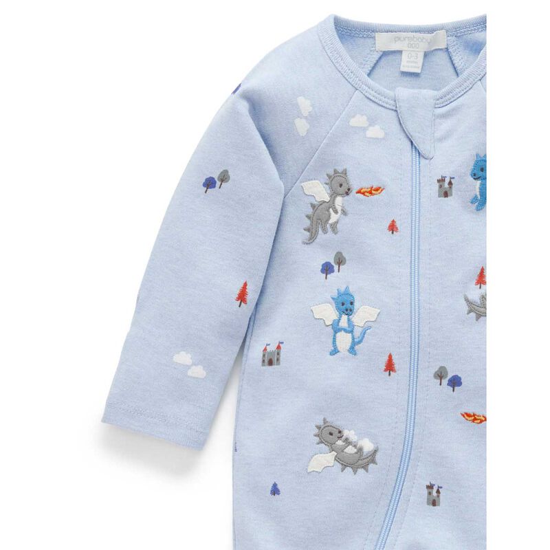 Purebaby Thick Zip Growsuit image number 1