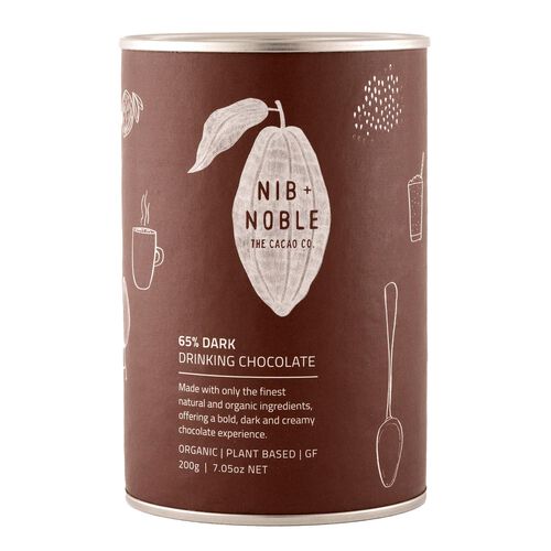 Nib & Noble 65% Dark Organic Drinking Chocolate 200g