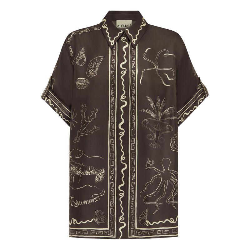 ALÉMAIS Sammy Silk Shirt image number 2