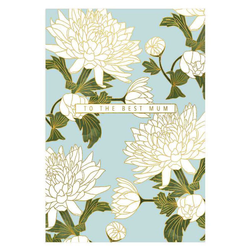 Image Gallery Blue Floral Mother's Day Card image number 0