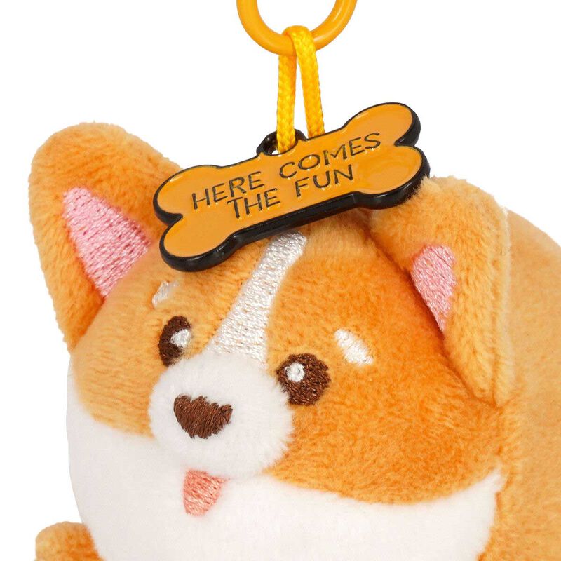 Legami Super Soft! Tiny Plush Key Ring - Corgi image number 2