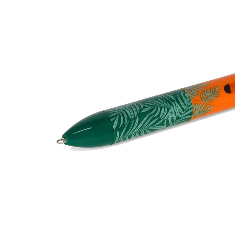 Legami Two-Colour Click&Clack Ballpoint Pen - Tiger image number 1