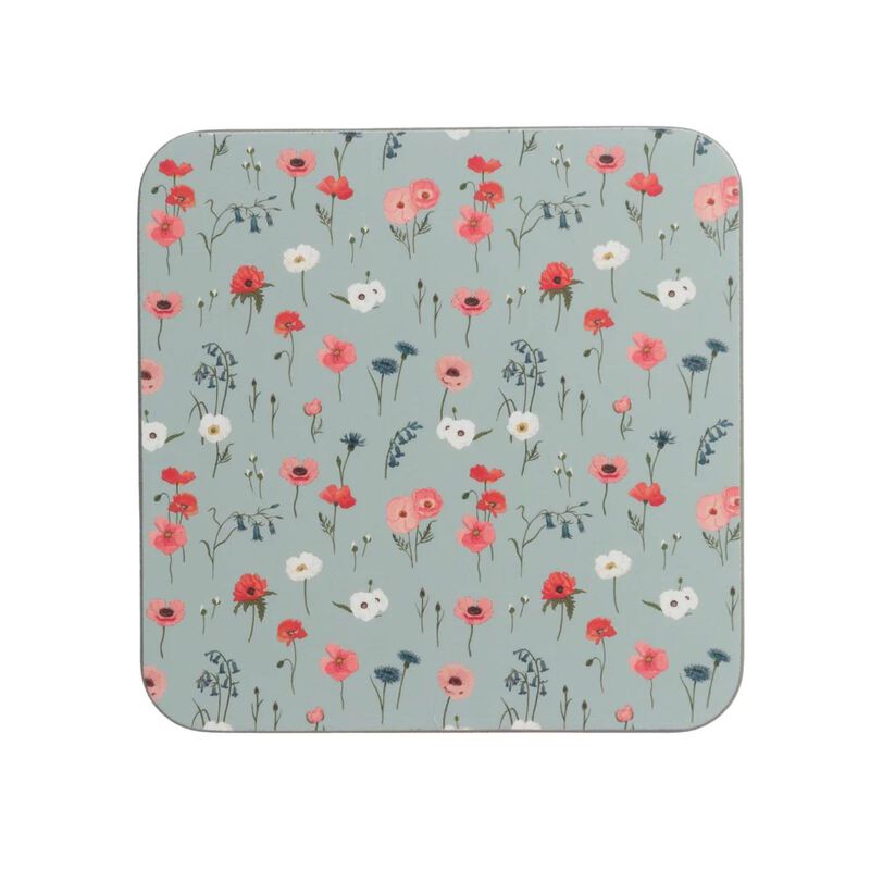 Sophie Allport Coasters Set Of 4 Poppy Meadow image number 0