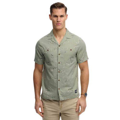 Superdry Short Sleeve Printed Beach  Shirt