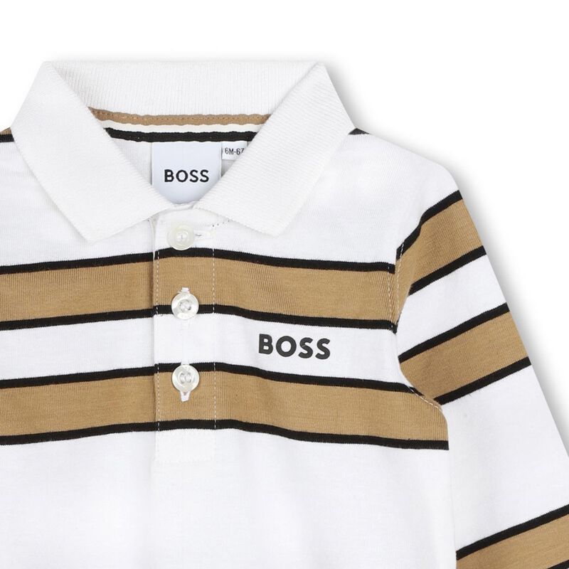 BOSS Striped Polo Shirt 6M - 2Y image number 2