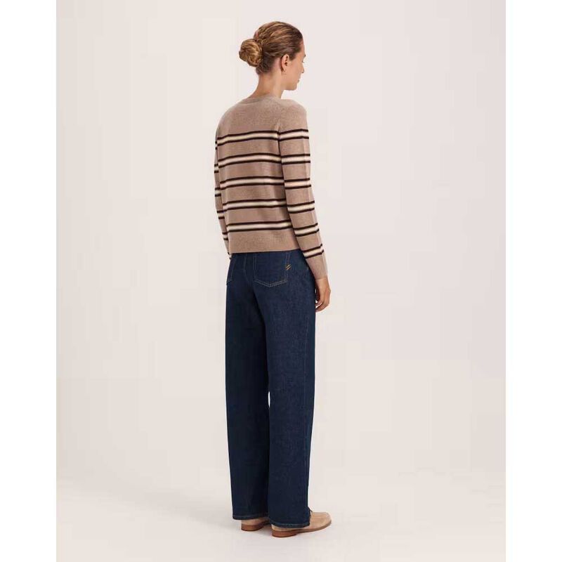 SABA Nora Wool Cashmere Stripe Knit image number 1