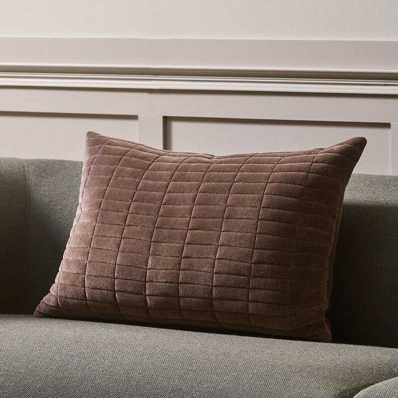 Baya Turner Cushion With Feather Inner 40x60cm - Chocolate image number 1