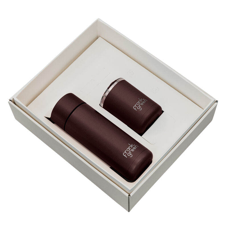 frank green Gift Set - 12oz/20oz Chocolate image number 0
