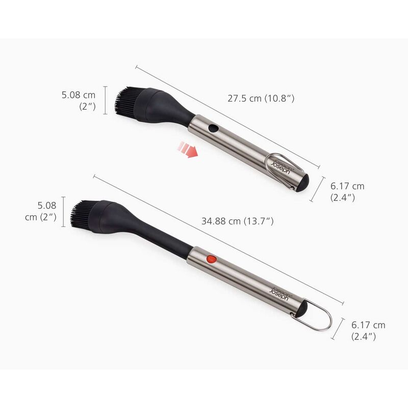 Joseph Joseph Grillout BBQ Silicone Basting Brush With Retractable Head image number 2