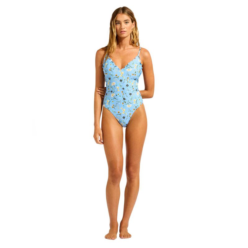 Seafolly Modern Romance V Neck One Piece Swimsuit image number 3