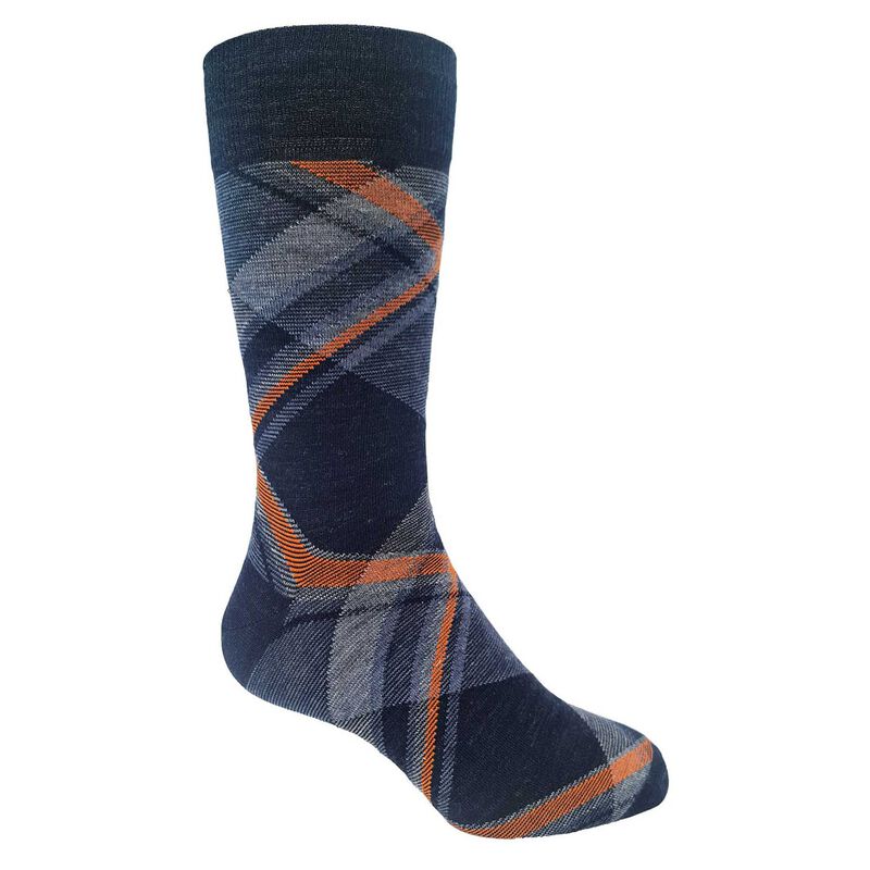 Lorenzo Uomo Diagonal Plaid Sock image number 1