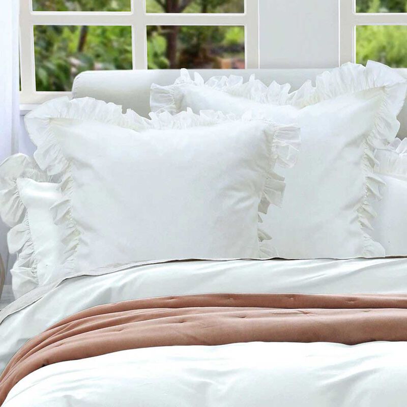 MM Linen Ruffle Duvet Set image number 1