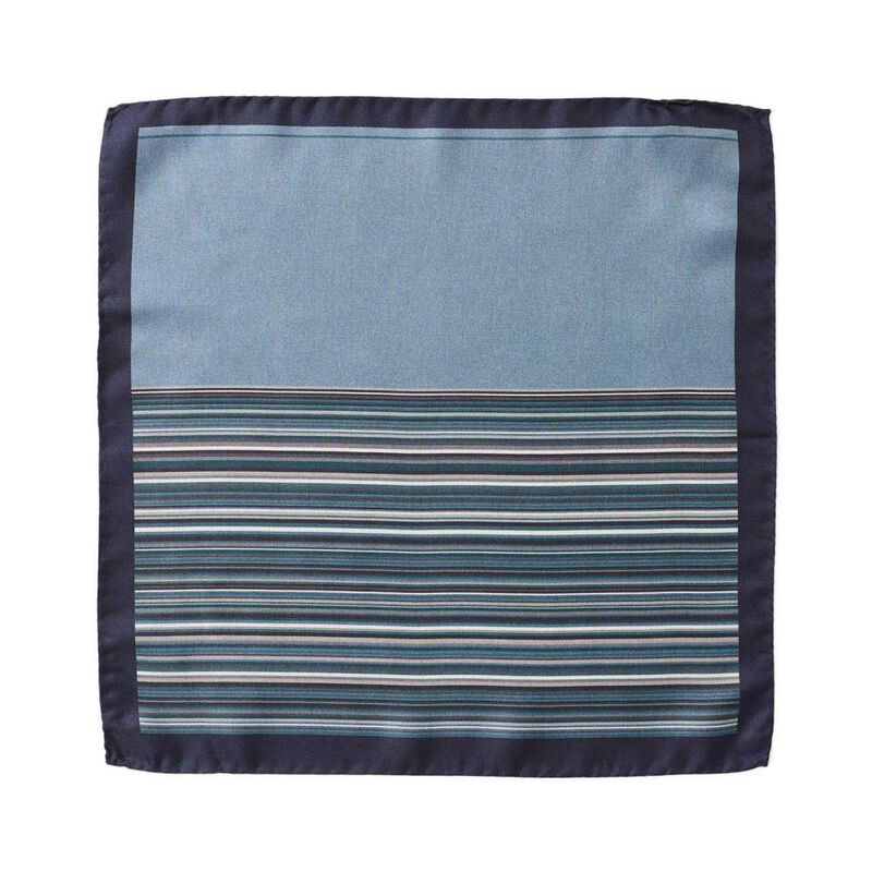 Gibson Multi Stripe Pocket Square image number 0