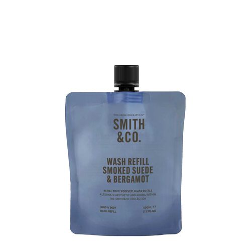 Smith & Co. Wash Refill 400ml - Smoked Suede & Bergamot
