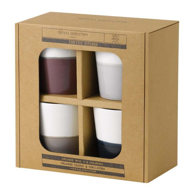 Royal Doulton Coffee Studio Mixed Mugs Grande (Set of 4) image number 1