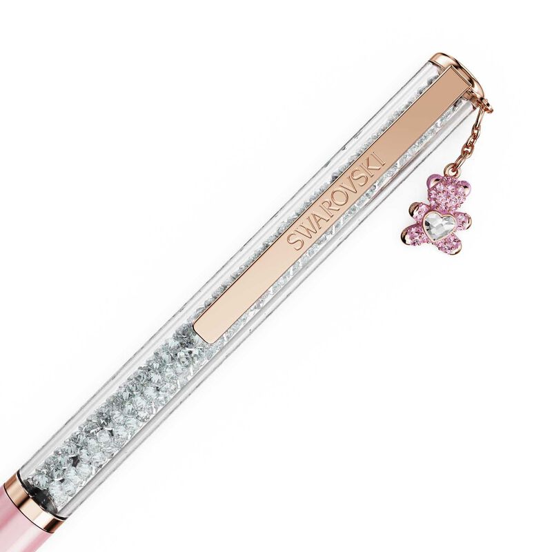Swarovski Crystalline Ballpoint Pen - Pink Teddy image number 1