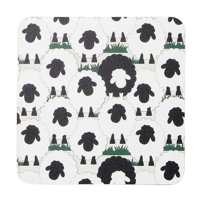 Ian Blackwell Pattern Coaster Single Sheep image number 0