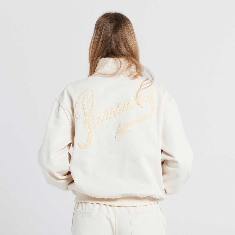 Karen Walker Runaway Scrawl Zip-Up Sweatshirt image number 1