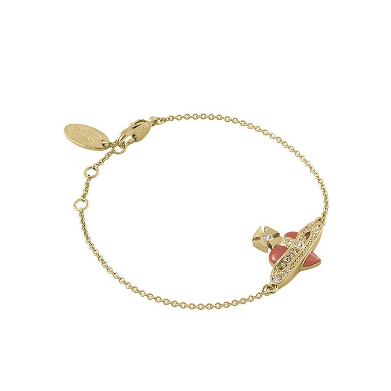 Vivienne Westwood New Diamante Heart Bracelet image number 1