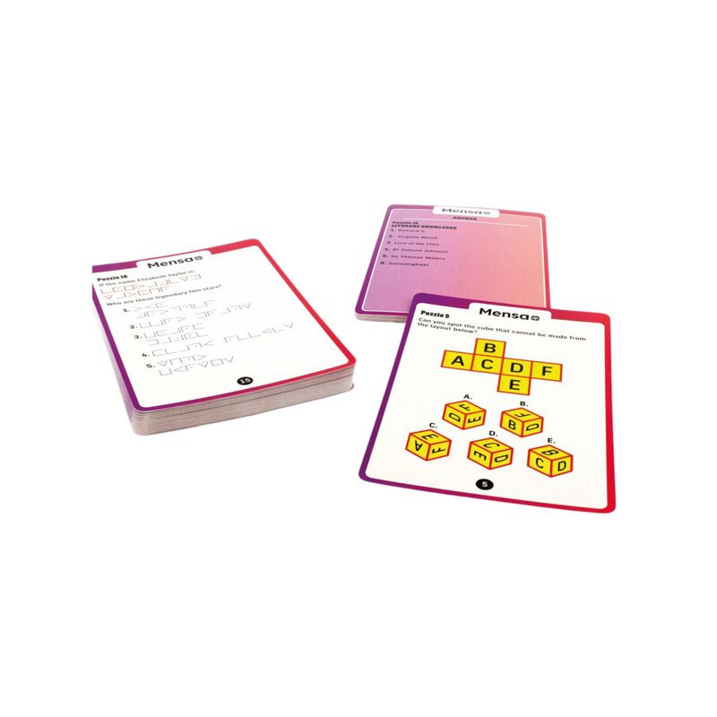 Mensa Brain Teasers Card Game image number 2