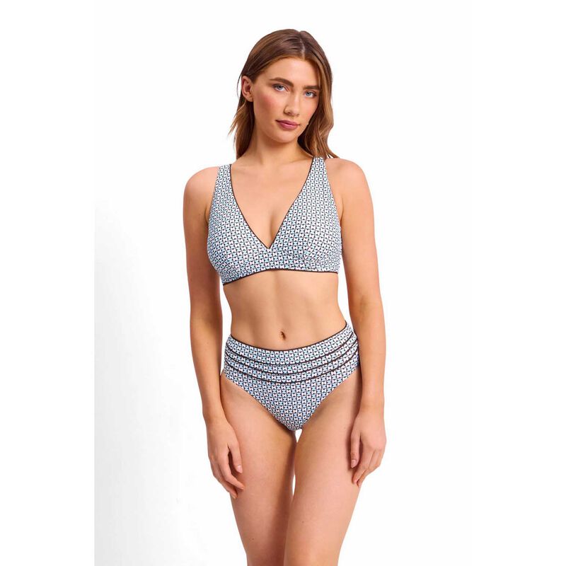 Sunseeker Geomath DD/E U/Wire Tri Bra - Blue image number 3