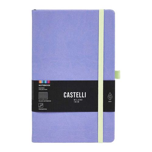 Castelli Kaleido Mid Ruled Iris Notebook