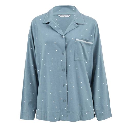 Wallace Cotton Georgie Organic Brushed Cotton Knit PJ Shirt