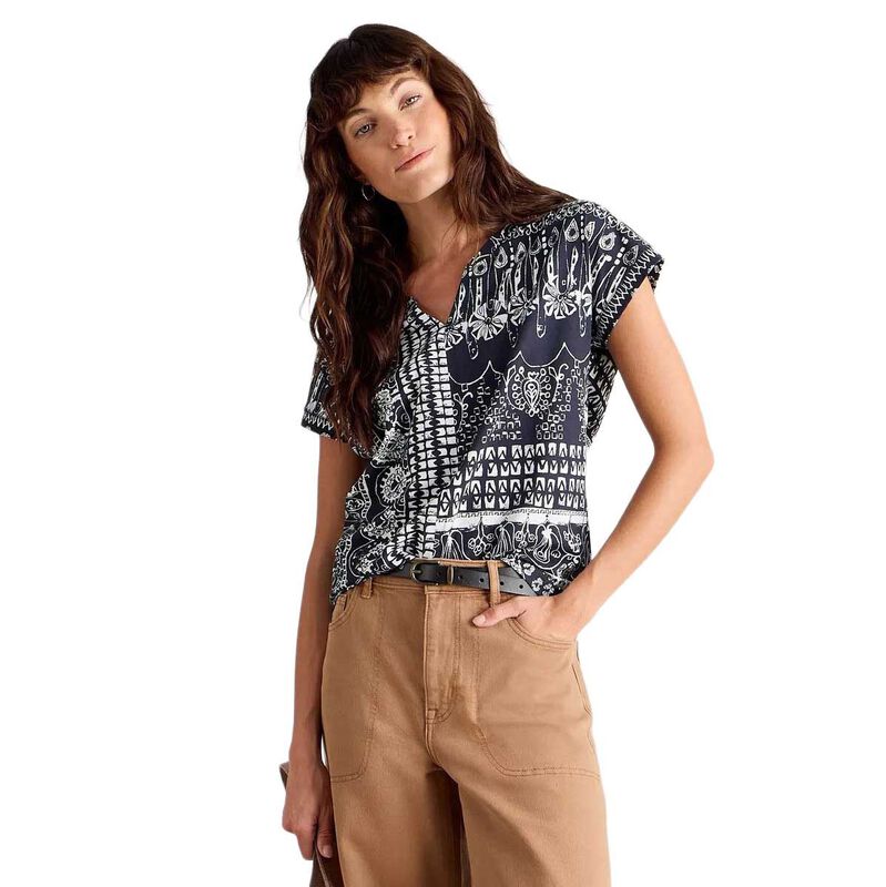 White Stuff Nelly Notch Neck Tee image number 0