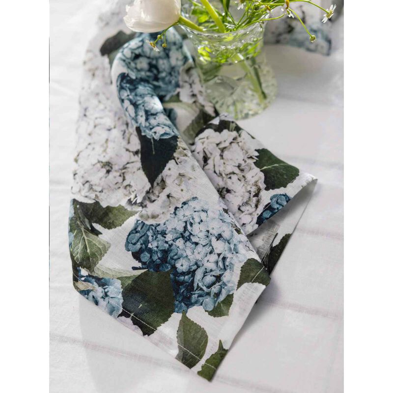Wallace Cotton Beloved Hydrangea Tea Towel image number 1