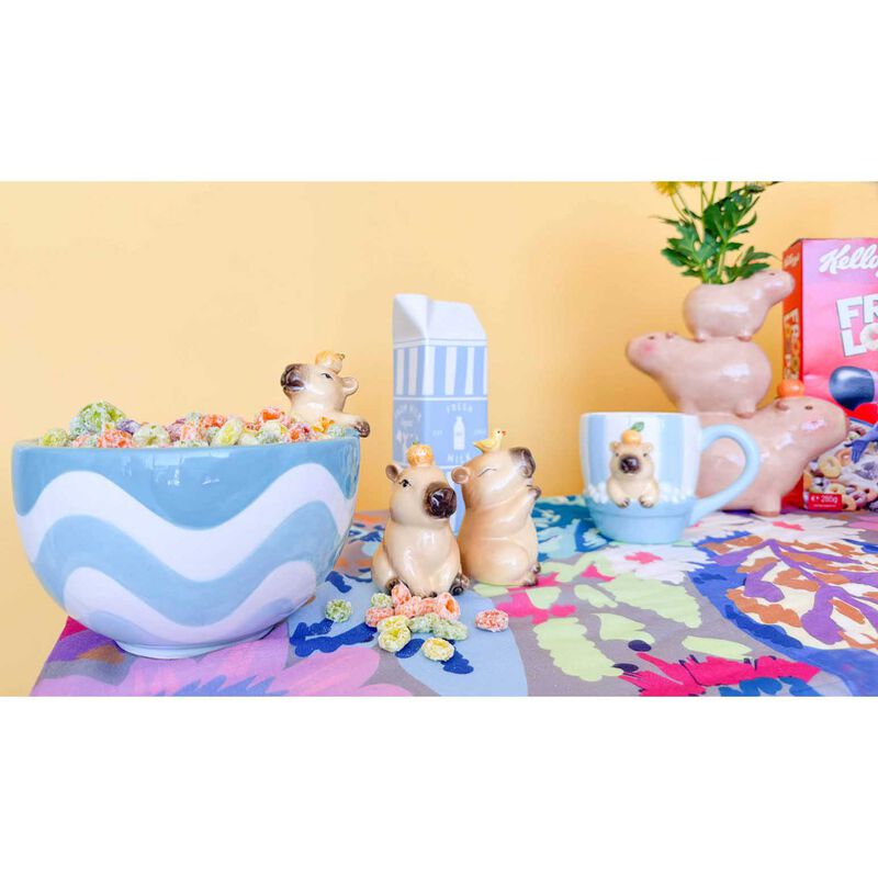 Urban Products Capybara Mug Blue & Brown 10cm image number 1